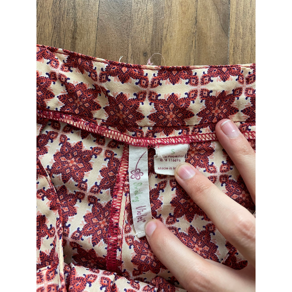 Shrinking Violet Silky Tie Shorts - Picture 3 of 4